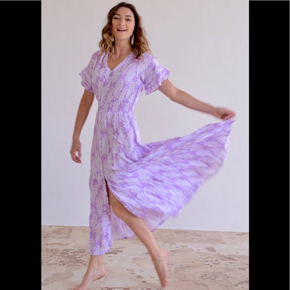Walker & Wade Kelsey lavender soft dress XL